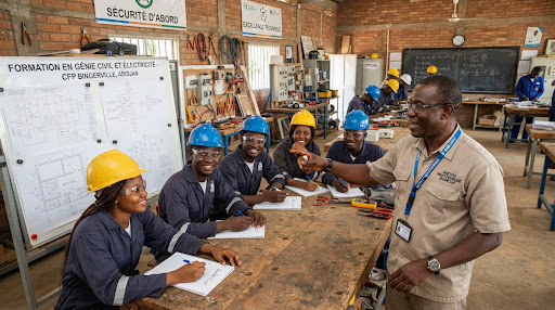 Atelier de formation technique SENON BTP à Bingerville Abidjan